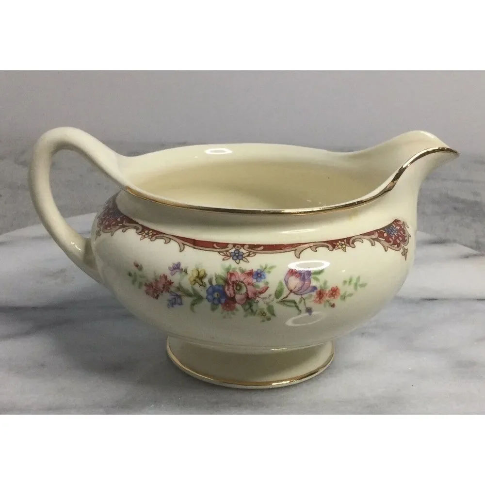 1940's Antique Eggshell Nautilus Creamer bowl Made In U.S.A. K37N4